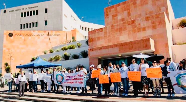 Inician protestas de trabajadores del Poder Judicial por la cancelación