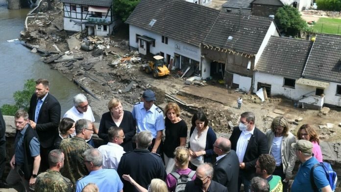 Merkel inundaciones